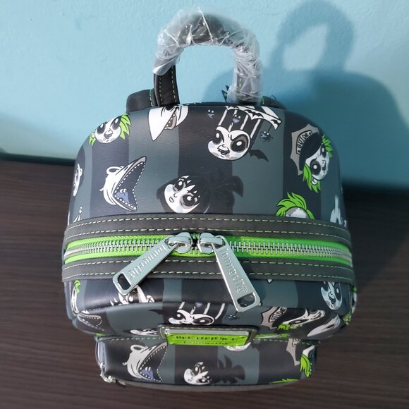 NWT Loungefly Beetlejuice Mini Backpack - Small Shop Exclusive - Picture 5 of 7